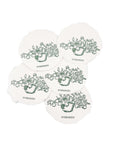 White 4x8 Handmade Paper with Custom Letterpress