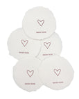 White 4x8 Handmade Paper with Custom Letterpress
