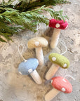 Hand-Felted Mushroom Christmas Ornaments