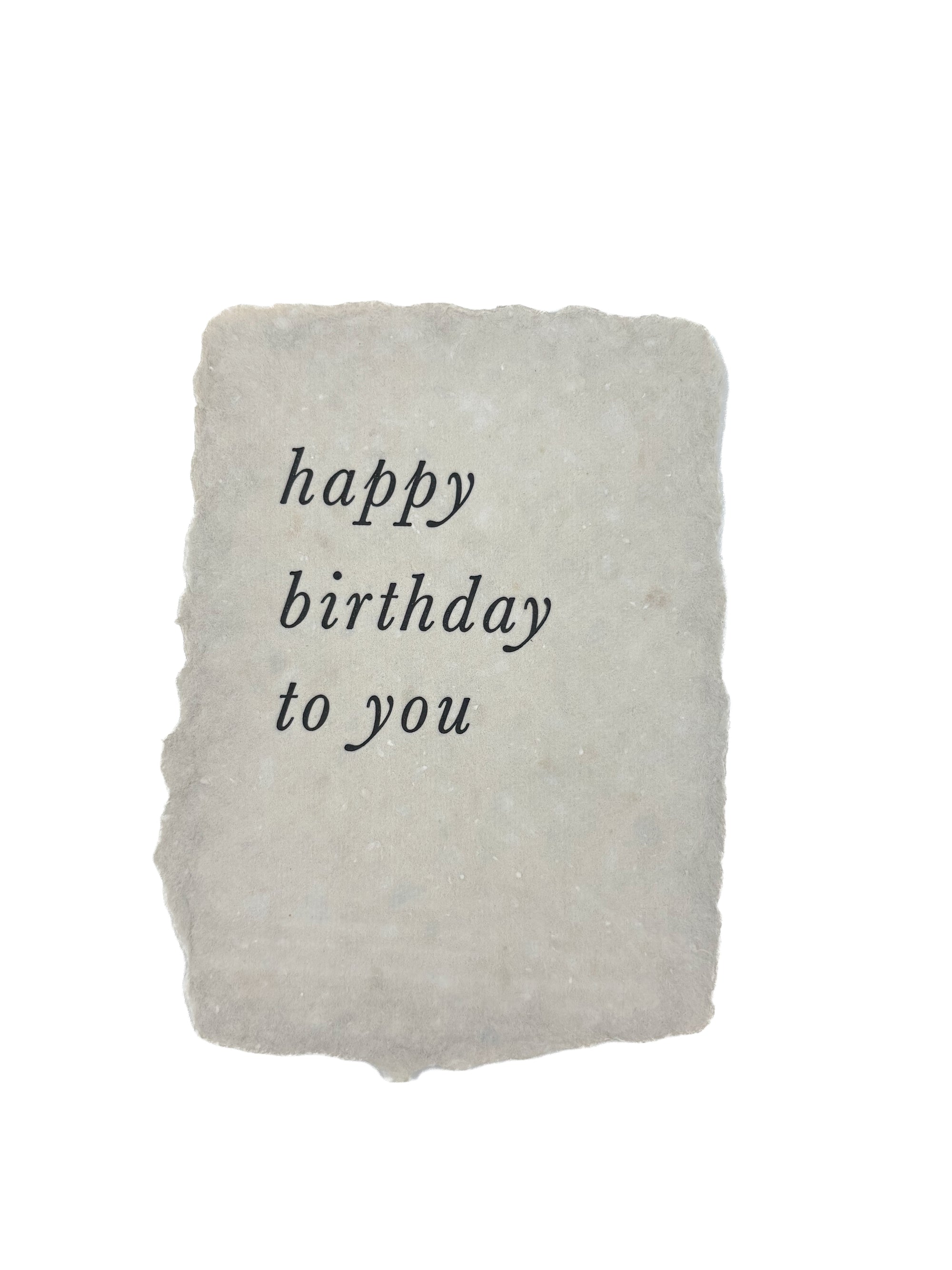 happy birthday to you card
