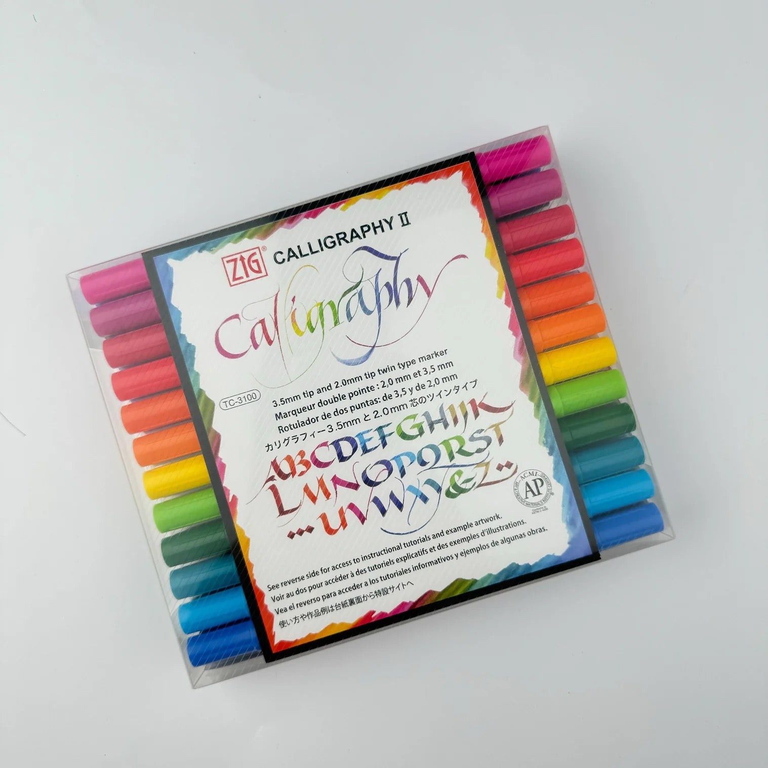 Calligraphy Dual Tip Markers  (Set of 12)