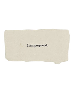 I am purposed affirmation card