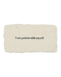 I am patient with myself affirmation card