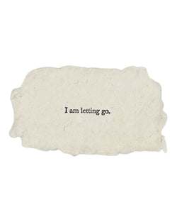 I am letting go affirmation card