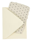 Swiss dot pattern note card