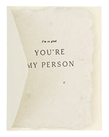 you're my person card