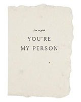 you're my person card