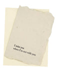 I miss you when I'm not with you card