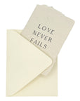 love never fails card