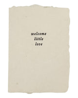 welcome little love card