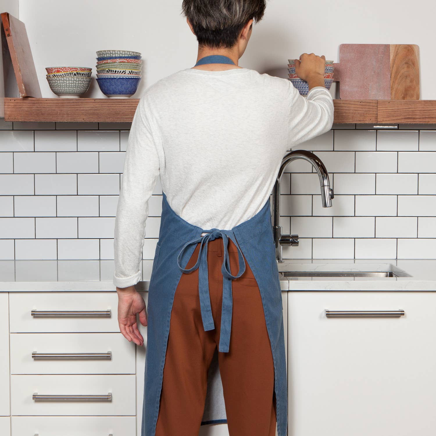 Midnight Blue Stonewash Apron
