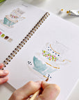 Spring watercolor workbook