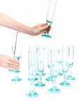 Handblown Champagne Flute Glass