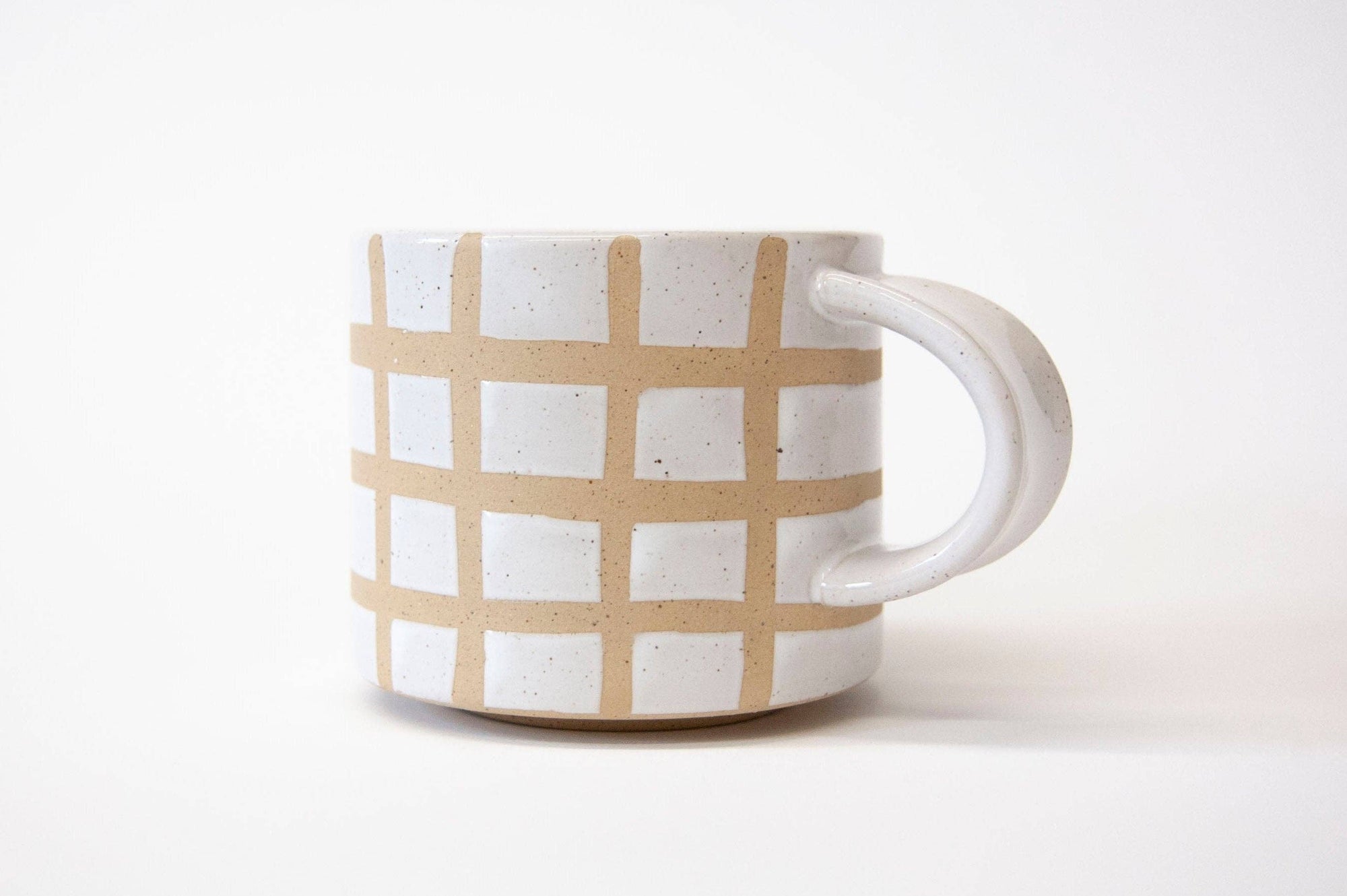 Speckle Grid Mug with Lid