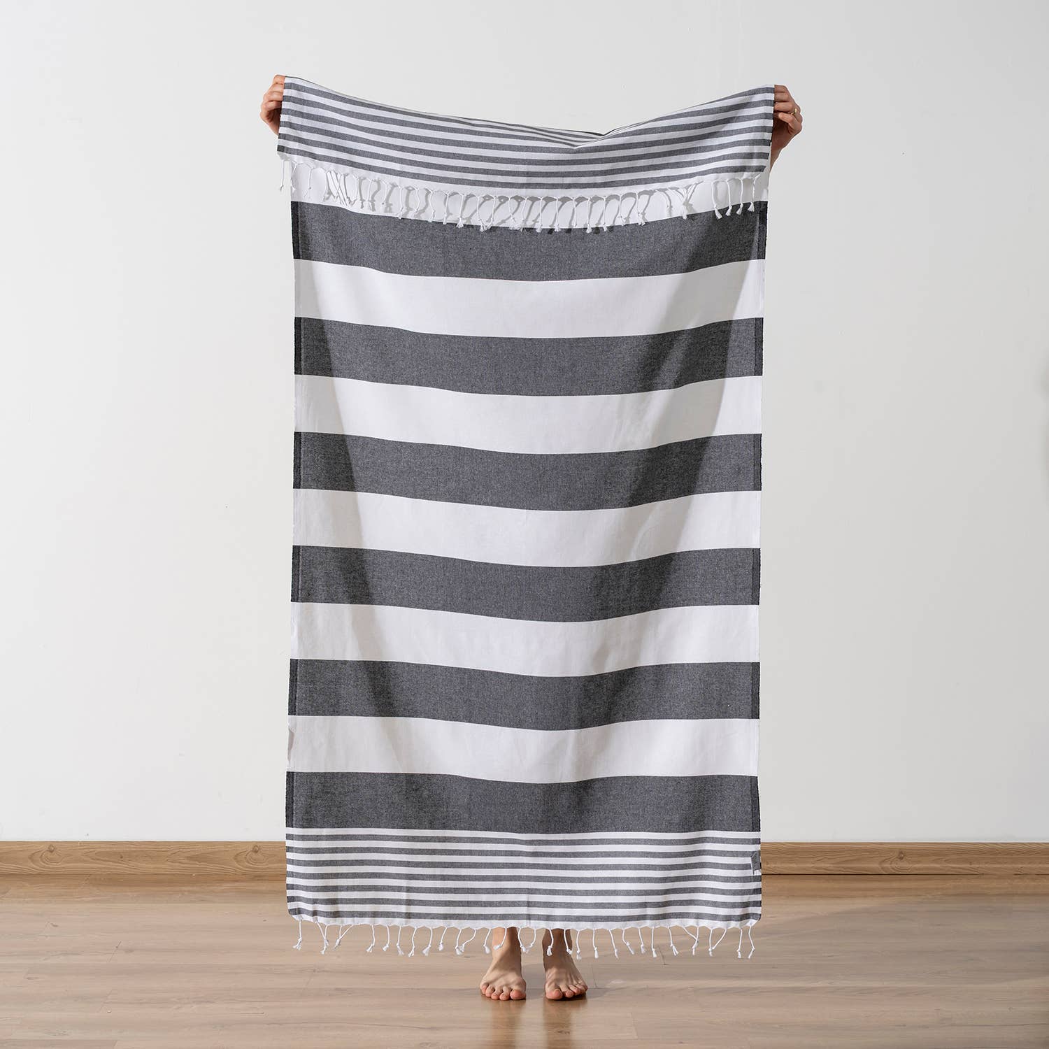 Light Weight 100% Cotton Beach Towels - Orange/Pink