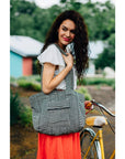 Cotton Weave "To Go" Tote