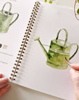 Garden watercolor workbook