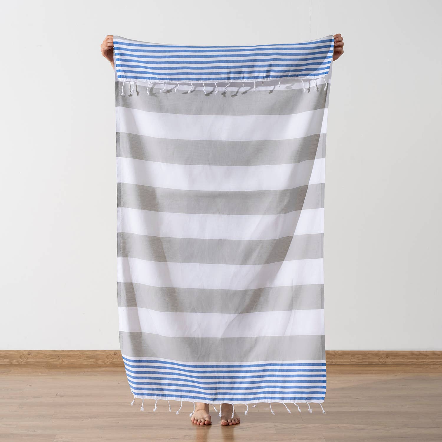 Light Weight 100% Cotton Beach Towels - Orange/Pink