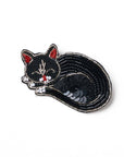 Handmade Beaded Brooch Pin - Sleeping Cat
