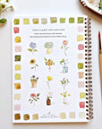 Flowers watercolor workbook