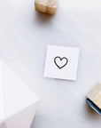 Small Heart Rubber Stamp Set • Tiny Shape Stamps