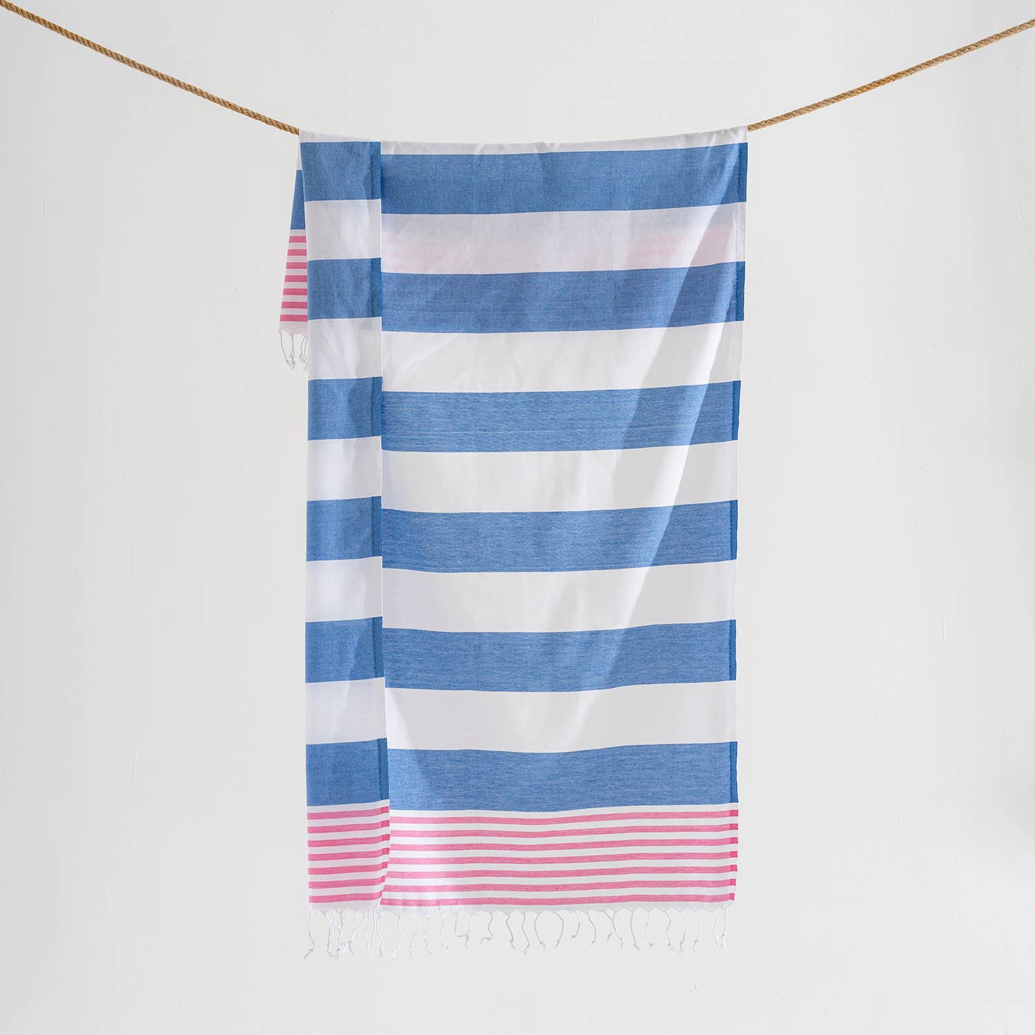 Light Weight 100% Cotton Beach Towels - Orange/Pink