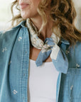 Bloom Field Flutterby Bandana - Blue Floral