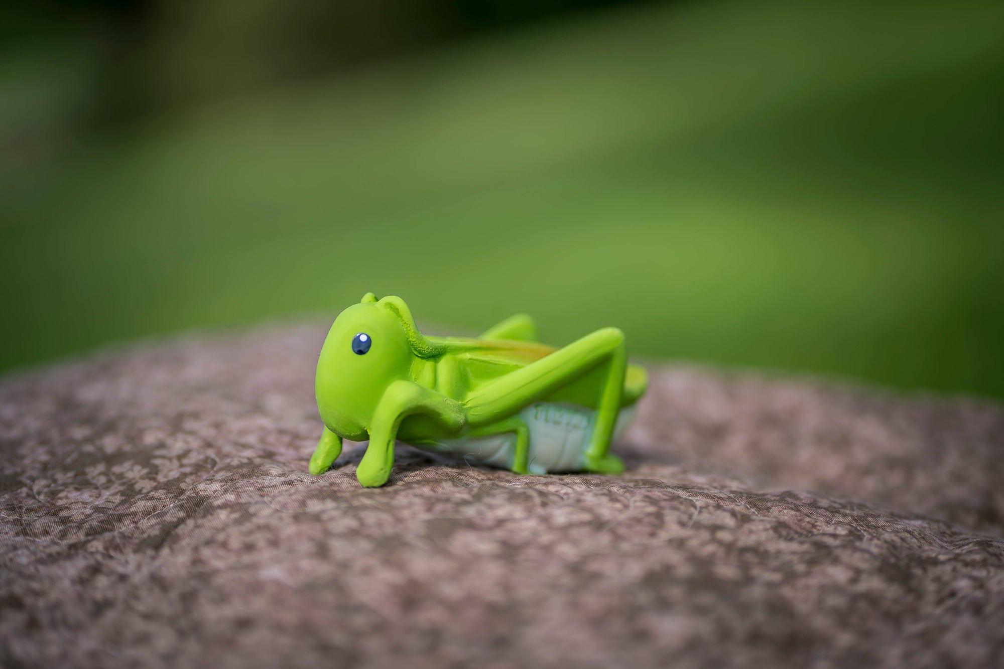 Grasshopper Natural Rubber Teether, Rattle &amp; Bath Toy