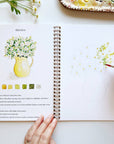 Flowers watercolor workbook